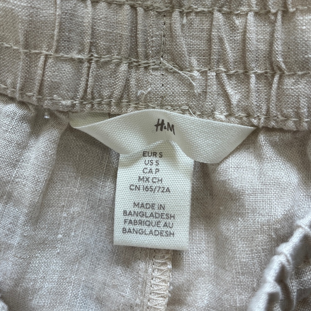 H&M Cream Linen Pants - Picture 4 of 5